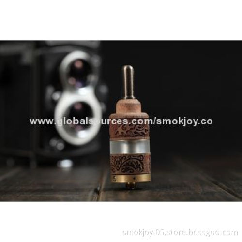 Smokjoy N Fire LA3/LA4 Wooden Atomizers with 2.5mL Capacity, OEM Orders Available